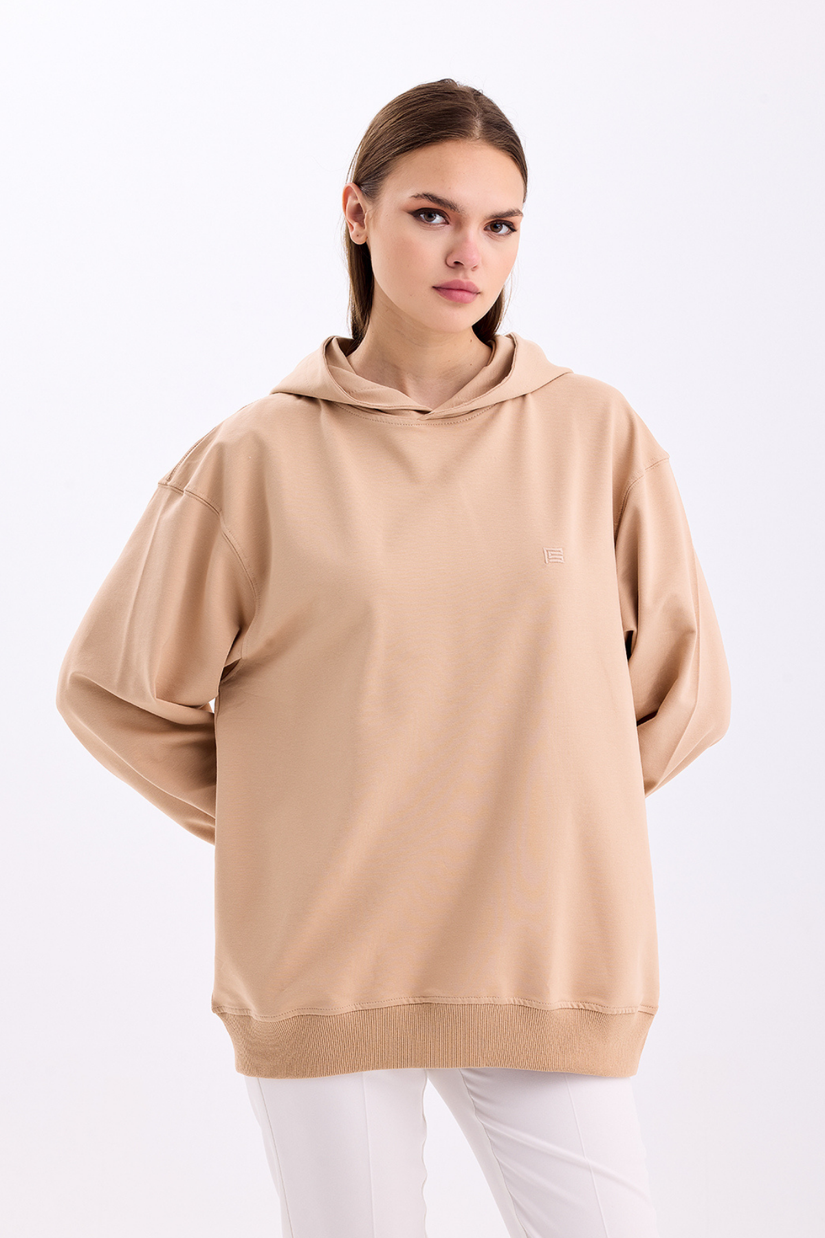 Pastelastore%20Pamuklu%20Kapüşonlu%202%20İplik%20Baharlık%20Oversize%20Sweatshirt