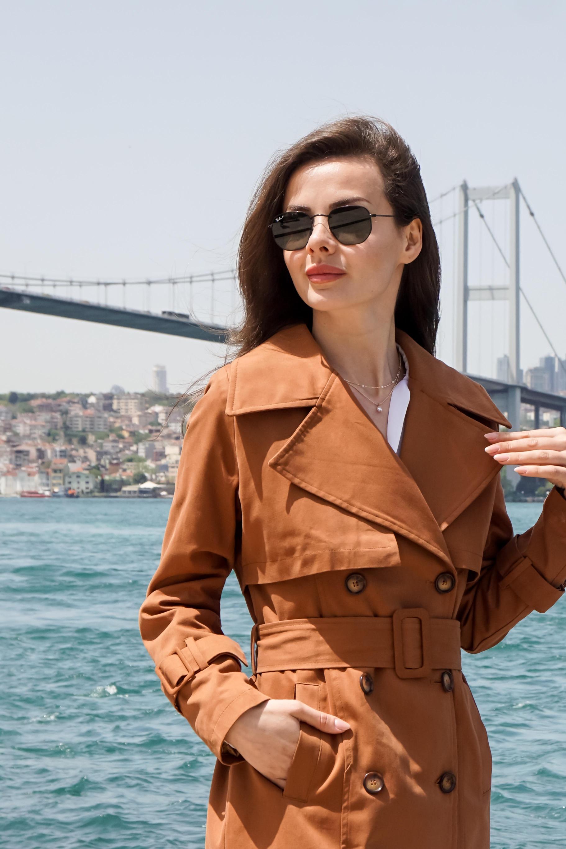 Pastelastore%20%100%20Pamuk%20Gabardin%20Midi%20(95cm)%20Astarlı%20Kemerli%20Kadın%20Trençkot%201113