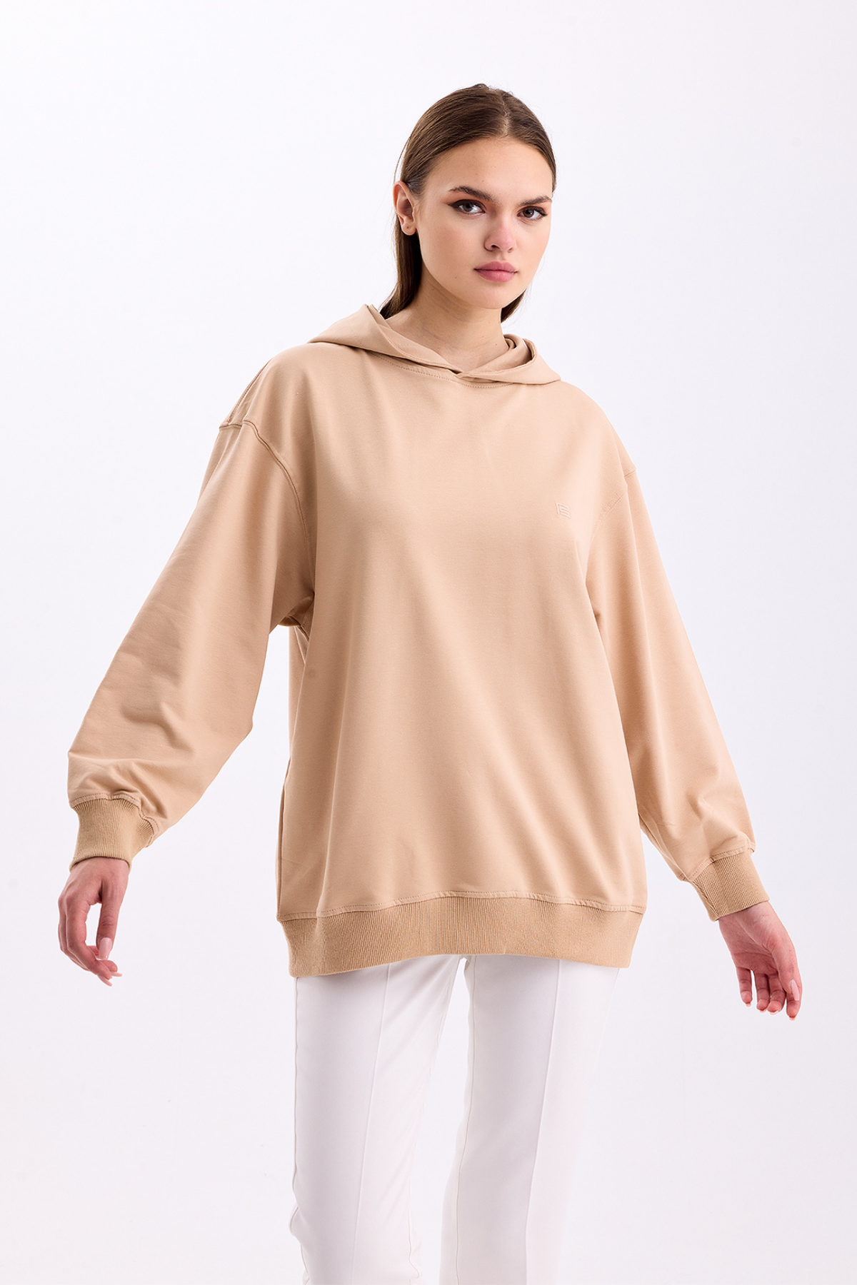 Pastelastore%20Pamuklu%20Kapüşonlu%202%20İplik%20Baharlık%20Oversize%20Sweatshirt