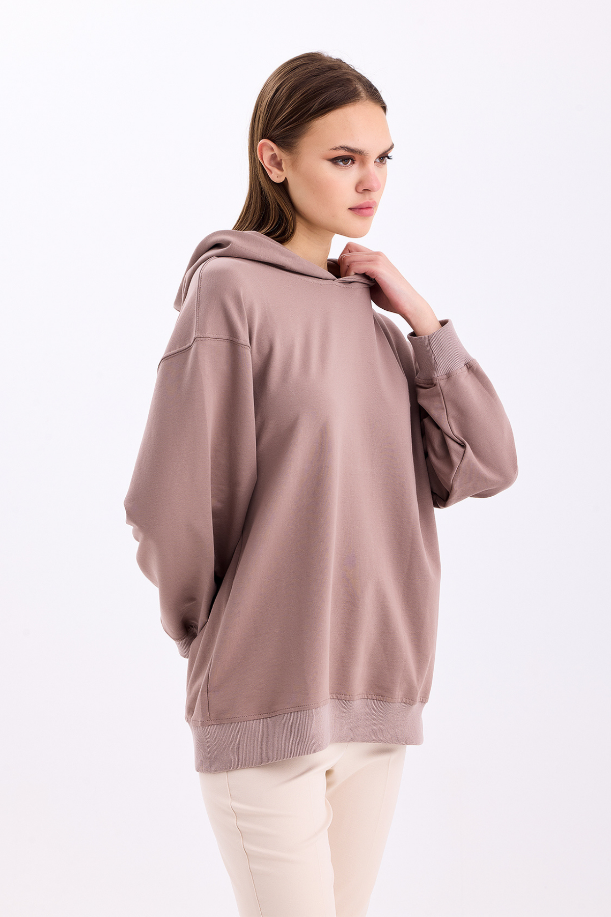 Pastelastore%20Pamuklu%20Kapüşonlu%202%20İplik%20Baharlık%20Oversize%20Sweatshirt