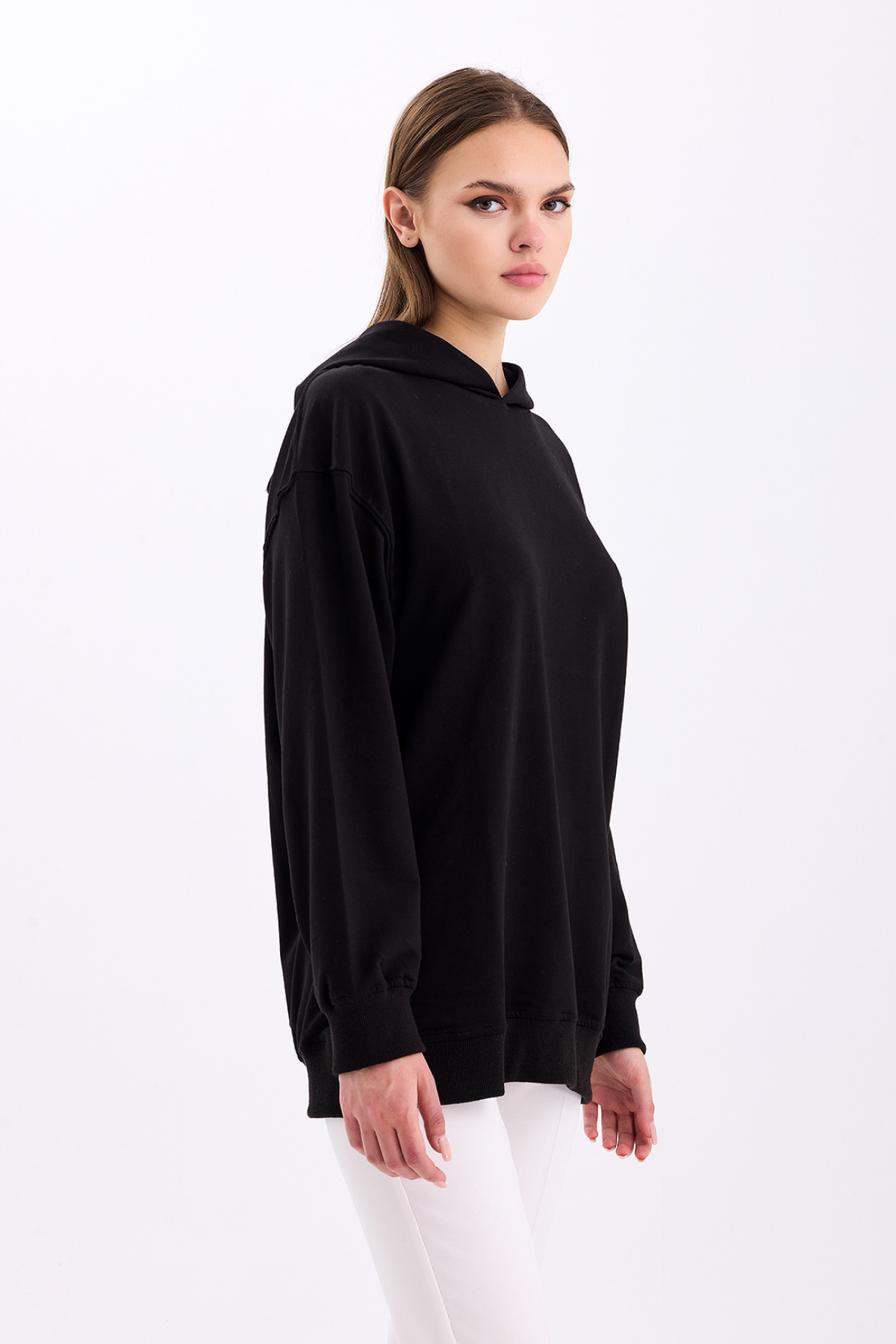 Pastelastore%20Pamuklu%20Kapüşonlu%202%20İplik%20Baharlık%20Oversize%20Sweatshirt