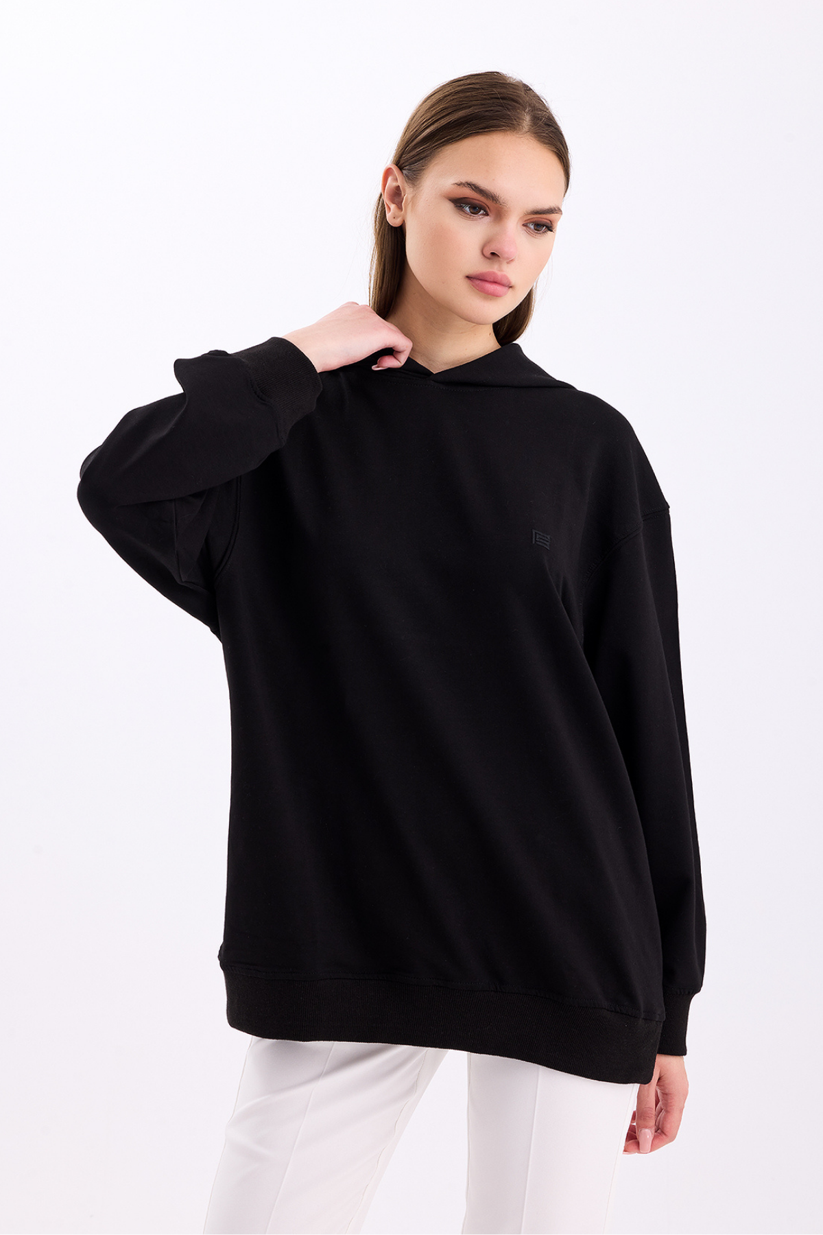 Pastelastore%20Pamuklu%20Kapüşonlu%202%20İplik%20Baharlık%20Oversize%20Sweatshirt