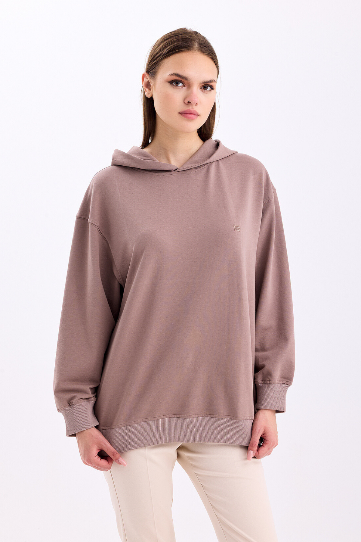 Pastelastore%20Pamuklu%20Kapüşonlu%202%20İplik%20Baharlık%20Oversize%20Sweatshirt