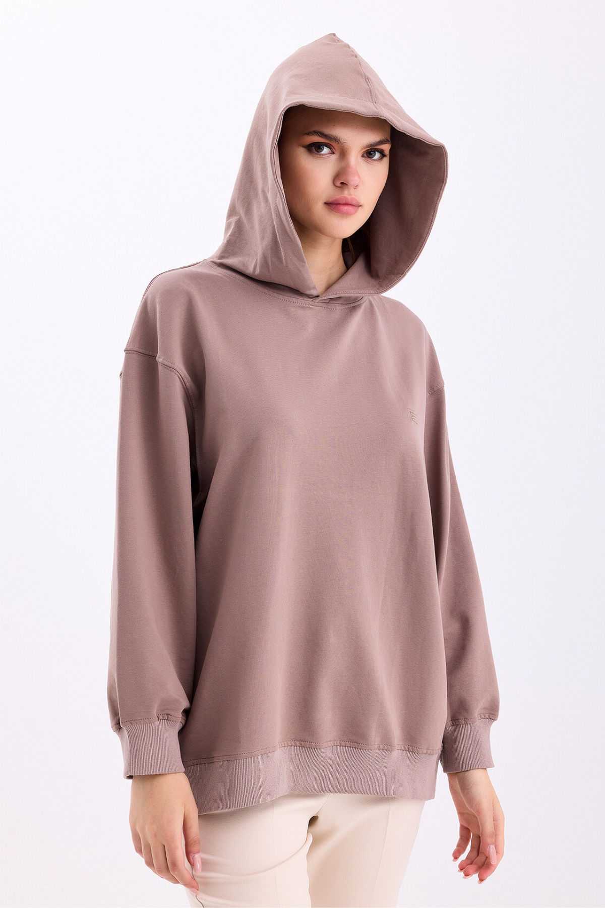 Pastelastore%20Pamuklu%20Kapüşonlu%202%20İplik%20Baharlık%20Oversize%20Sweatshirt